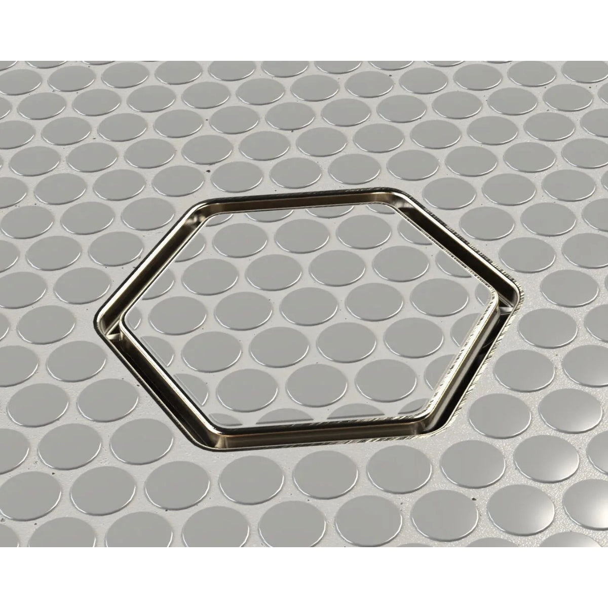 Tile-In Hex Drain - Polished Chrome 3