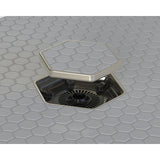 Tile-In Hex Drain Brushed Nickel 3