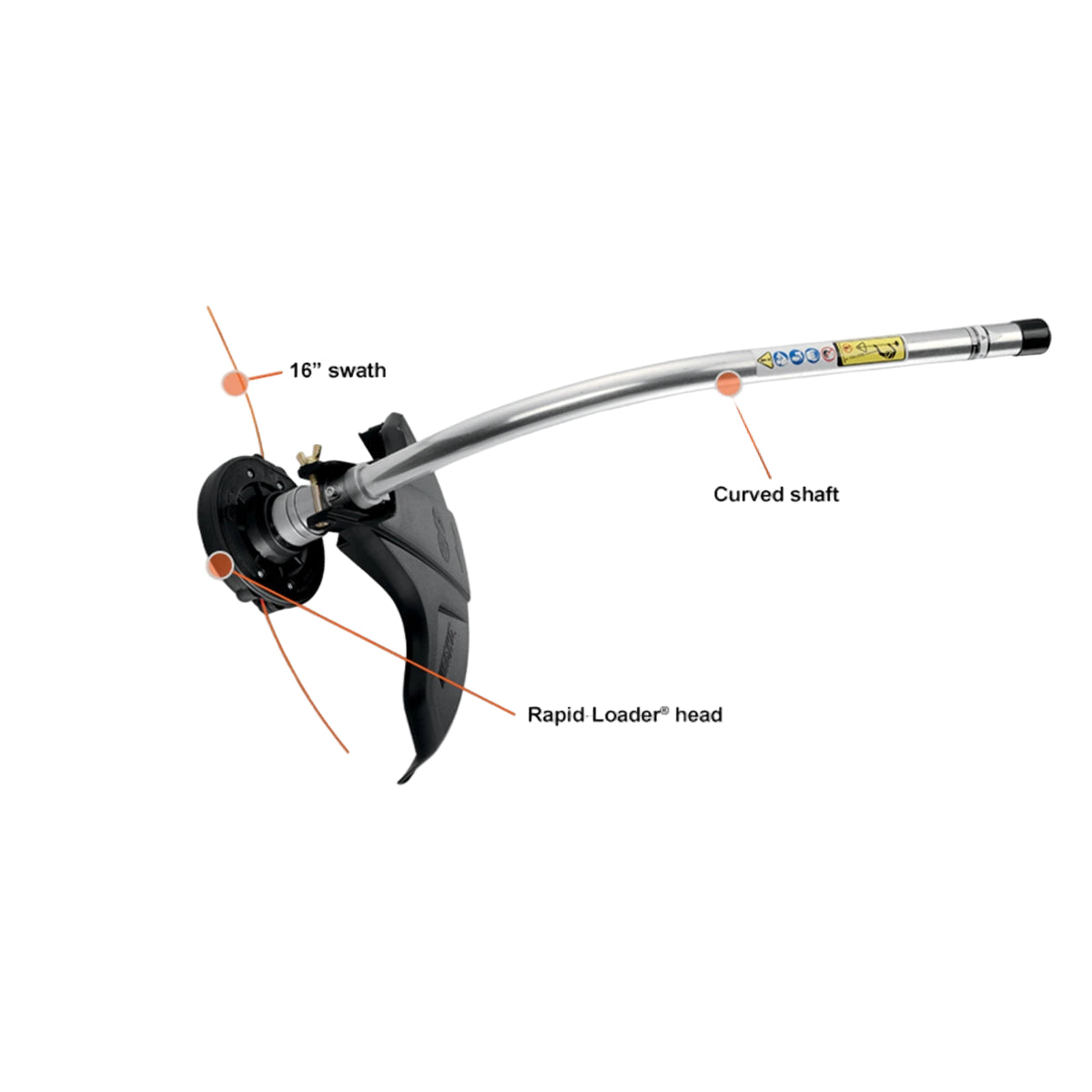 ECHO Curved Shaft Trimmer Attachment Specs