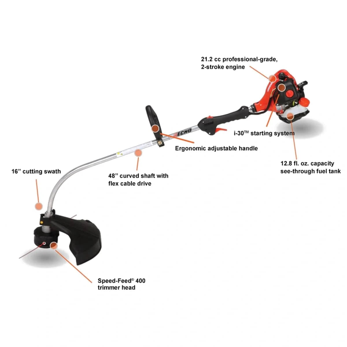 ECHO GT-225SF String Trimmer Specs