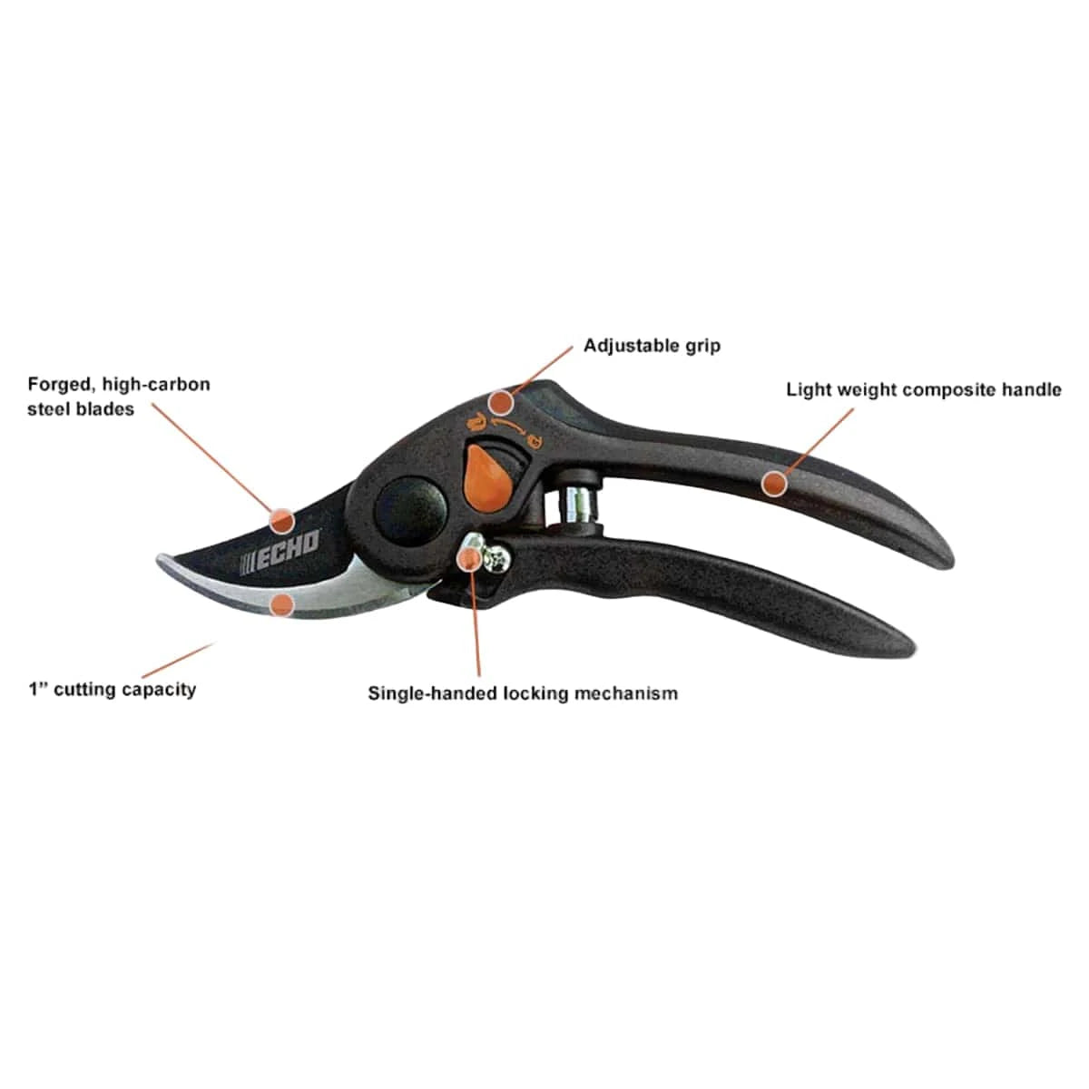 ECHO HP-44 Adjustable Grip Bypass Pruner