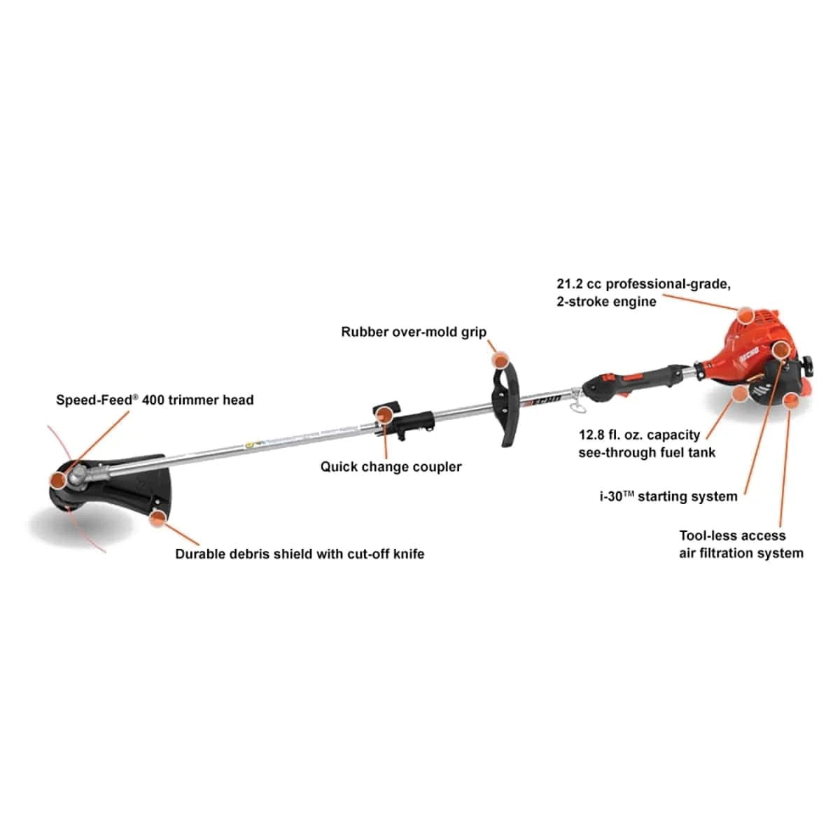 ECHO PAS-225SB Trimmer Specs