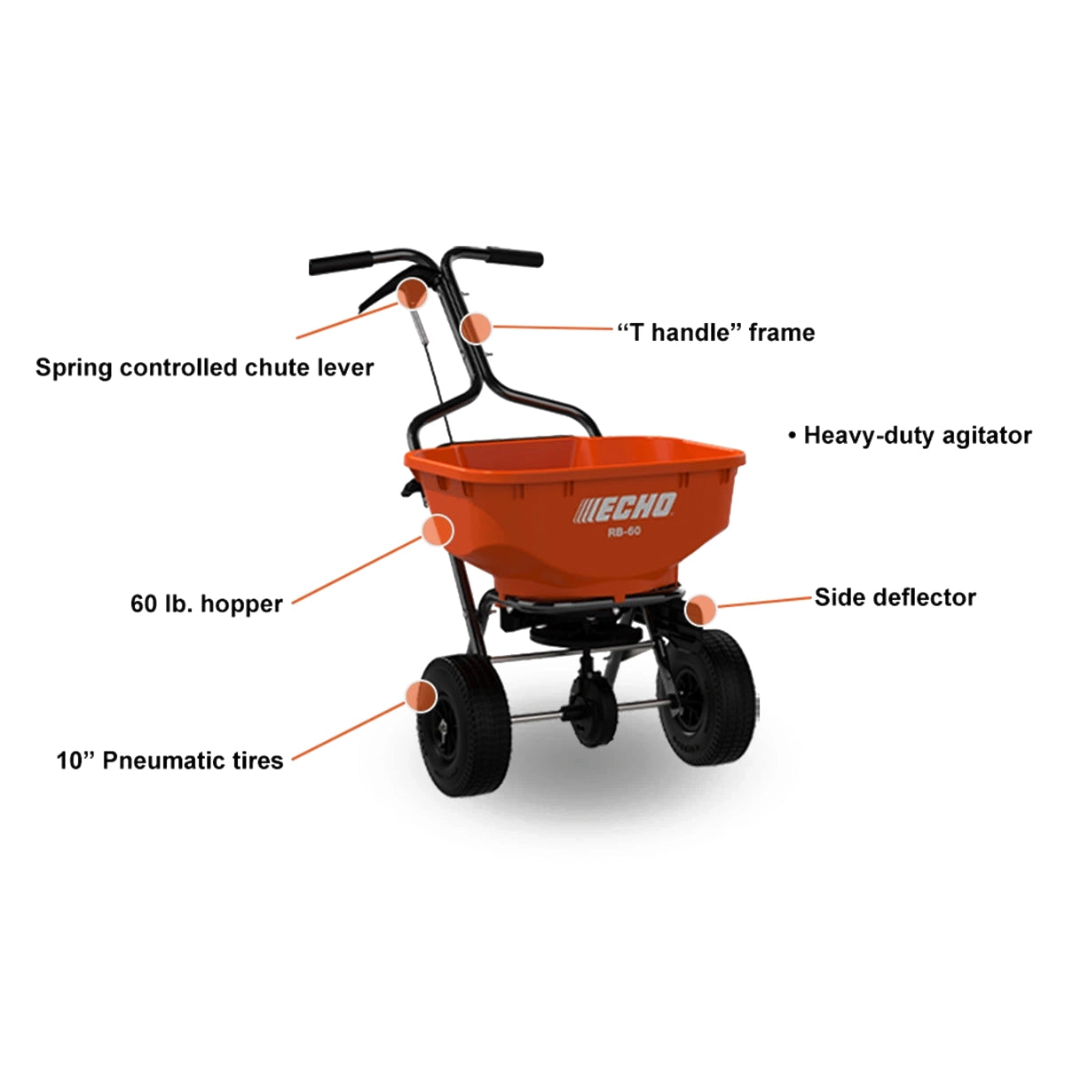 ECHO RB-60 Heavy-duty Spreader Specs