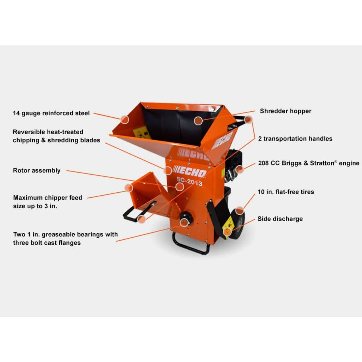 ECHO SC-2013 Chipper/Shredder Specs