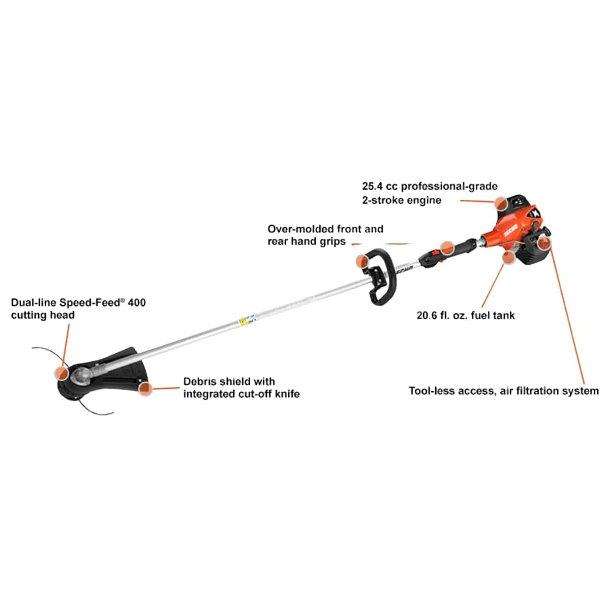 ECHO SRM-2620 Straight Shaft String Trimmer Specs