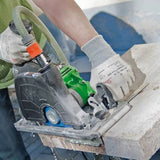 Eibenstock Circular Tile Saw Cuts Concrete