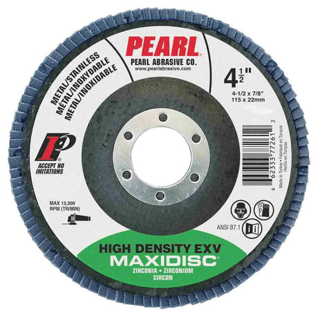 EXV Zirconia Maxidisc High Density Flap Disc 4-1/2" x 7/8" Z80 T27