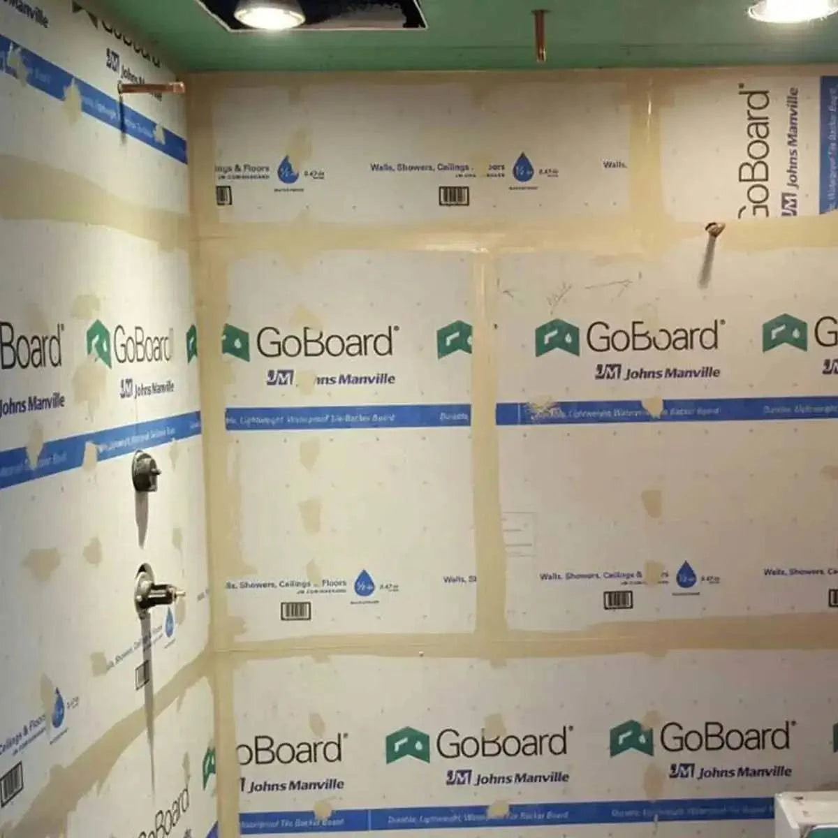 GoBoard Tile Backer Board bathroom install