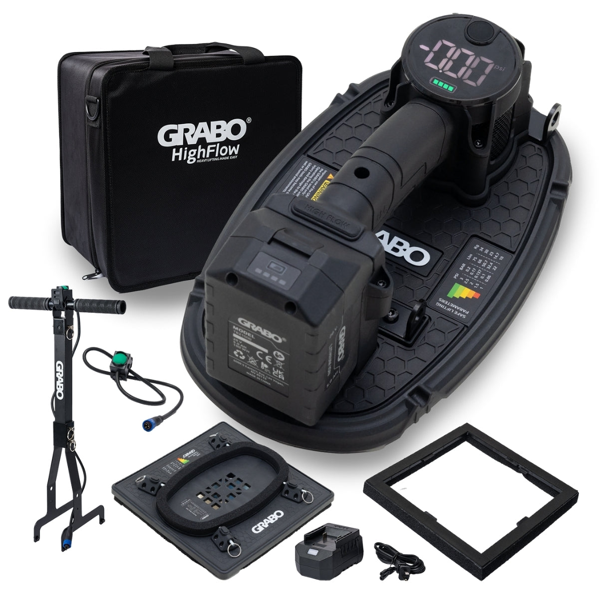 GRABO High-Flow Professional Suction Cup Tool Kit