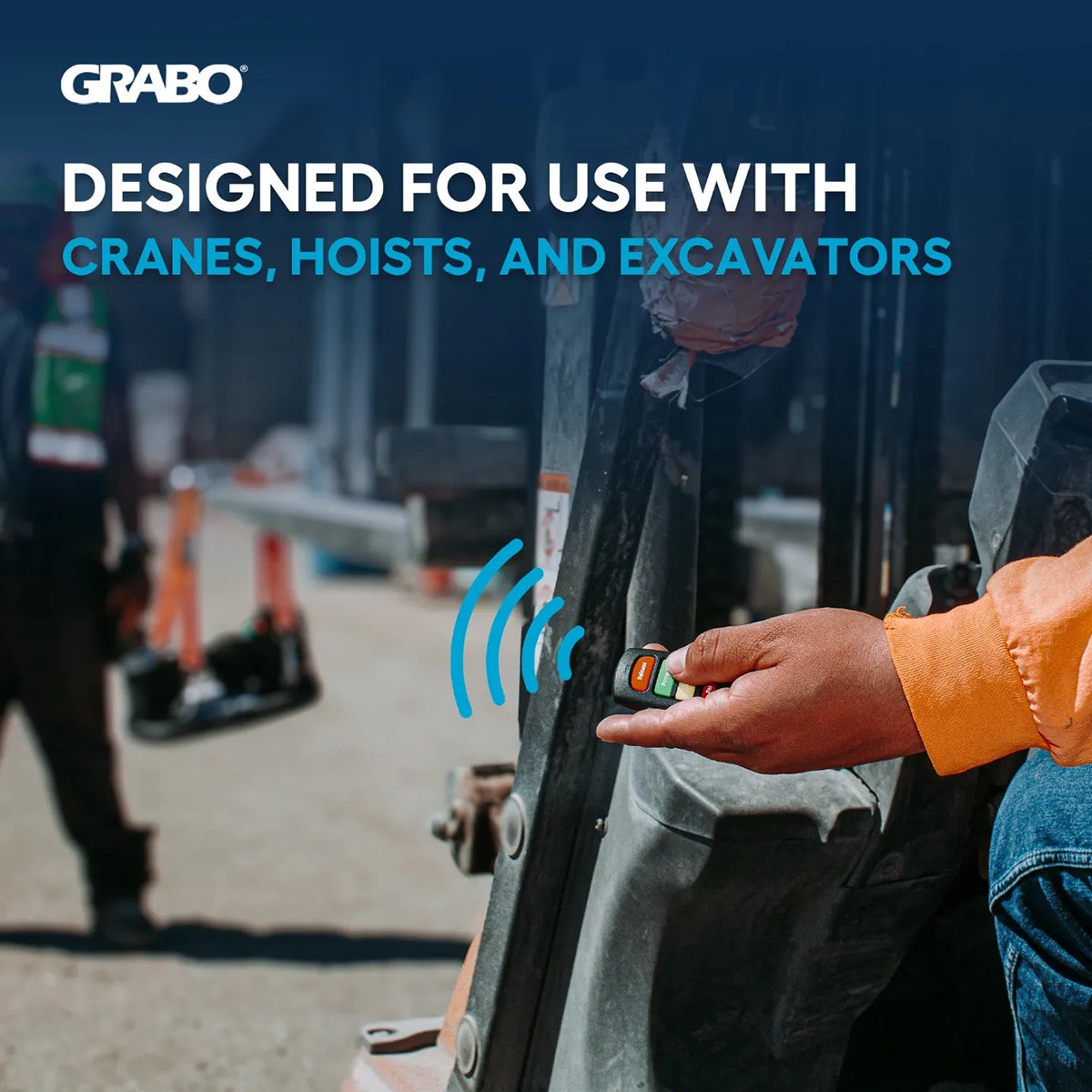 Grabo Pro Brushless Wireless Remote For Use With Cranes. Hoists, and Excavators