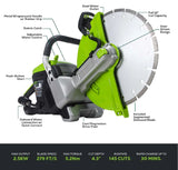 Greenworks 82V 12" Power Cutter Kit with 4Ah Battery and Dual Port Charger Specs