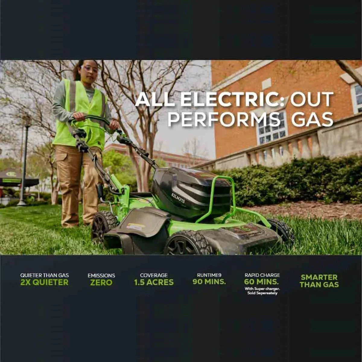 Greenworks 82V 21’’ Brushless Self-Propelled Mower Tool-Only all electric