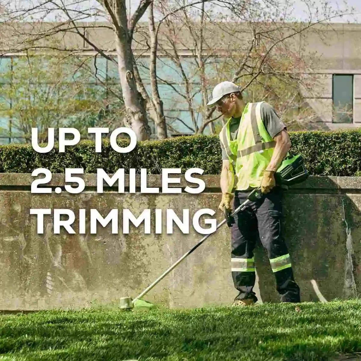 Greenworks 82V Edger with 4Ah Battery and Dual Port Charger 2.5 miles