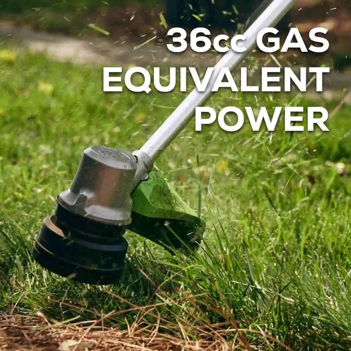 Greenworks 82V Edger with 4Ah Battery and Dual Port Charger 36cc gas