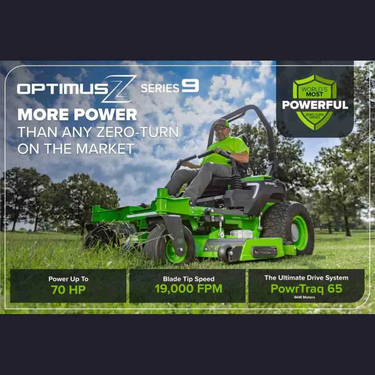 Greenworks OptimusZ 72" Ride-on Mower Zero Turn