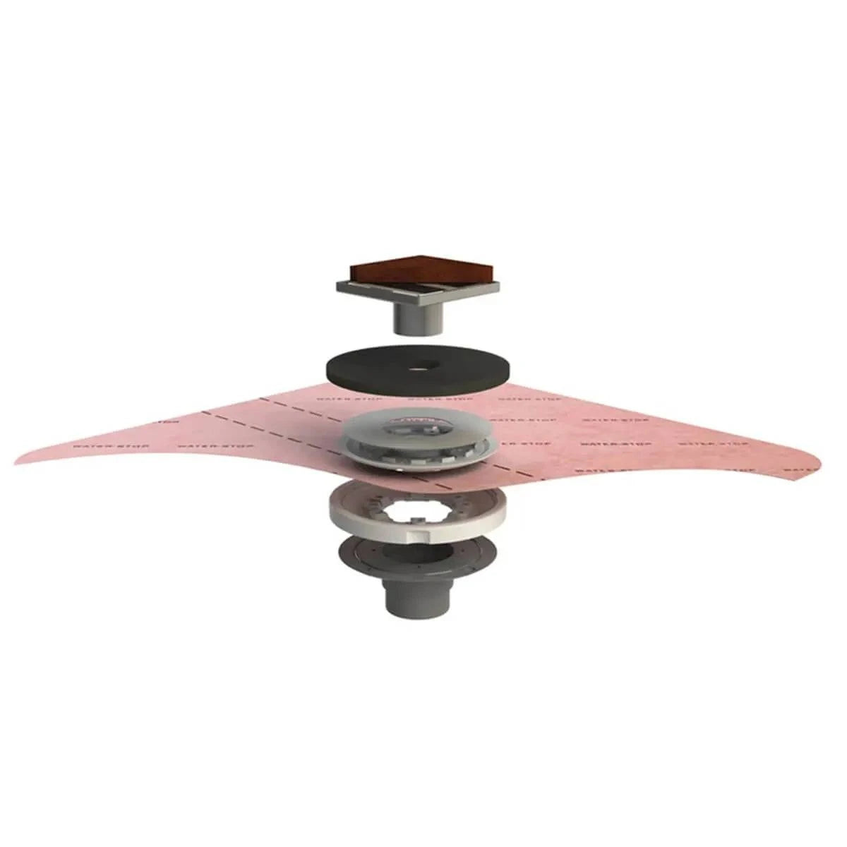 Guru Evolux Integra Square Shower Drain Kit