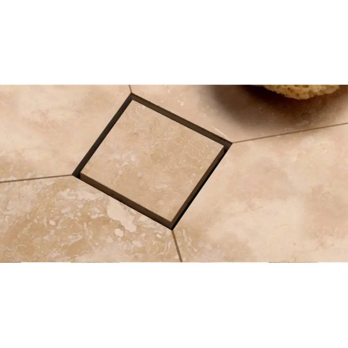 Installed Evolux Integra Square Waterproof Shower Drain