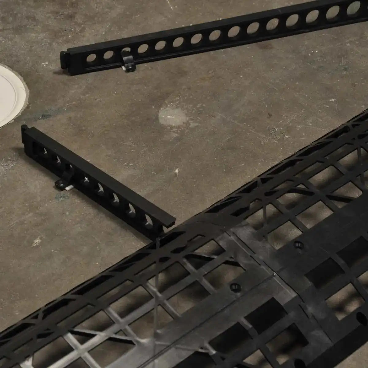 Handi-Kirb Wheelchair Accessible Shower wide and designed with dove tail connectors to accommodate any length shower opening