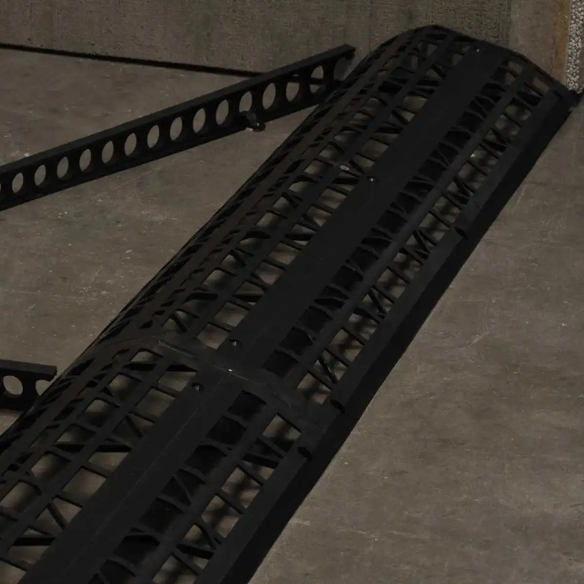 Handi-Kirb wall close up installation Wheelchair Accessible Shower