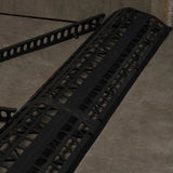 Handi-Kirb wall close up installation Wheelchair Accessible Shower