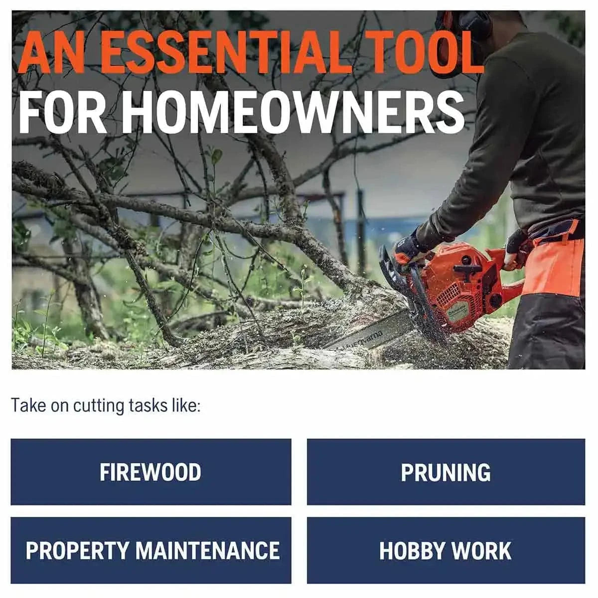 husqvarna chainsaw uses
