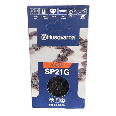 Husqvarna 14" SP21G X-Cut Chain .043 Gauge .325 Mini Pitch