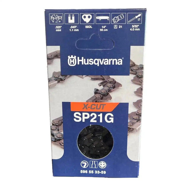 Husqvarna 14" SP21G X-Cut Chain .043 Gauge .325 Mini Pitch