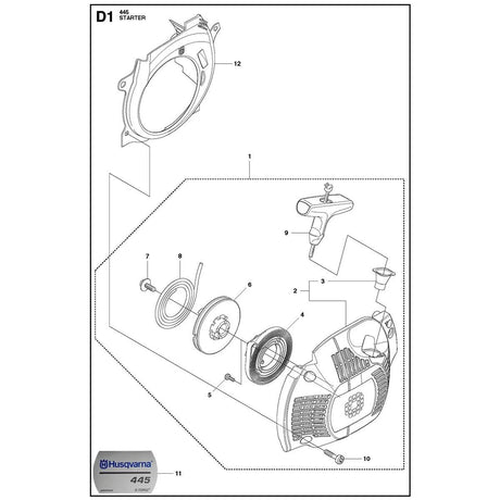 Husqvarna 445 Chainsaw Starter OEM Parts