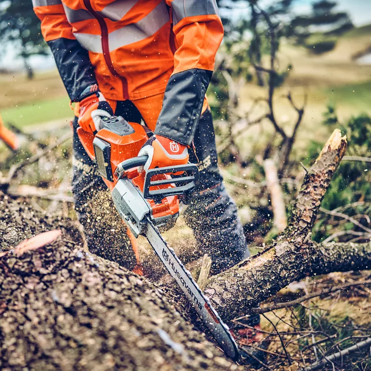 Husqvarna 542i XP Chainsaw Tool Only In Use