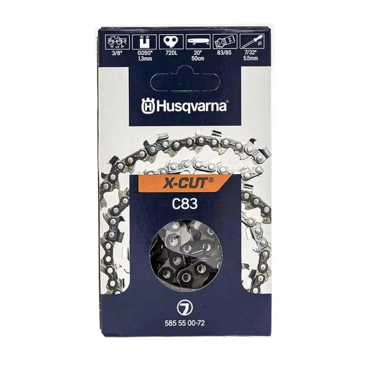 Husqvarna C83 20 inch Chain 3/8" Pitch, .050" Gauge