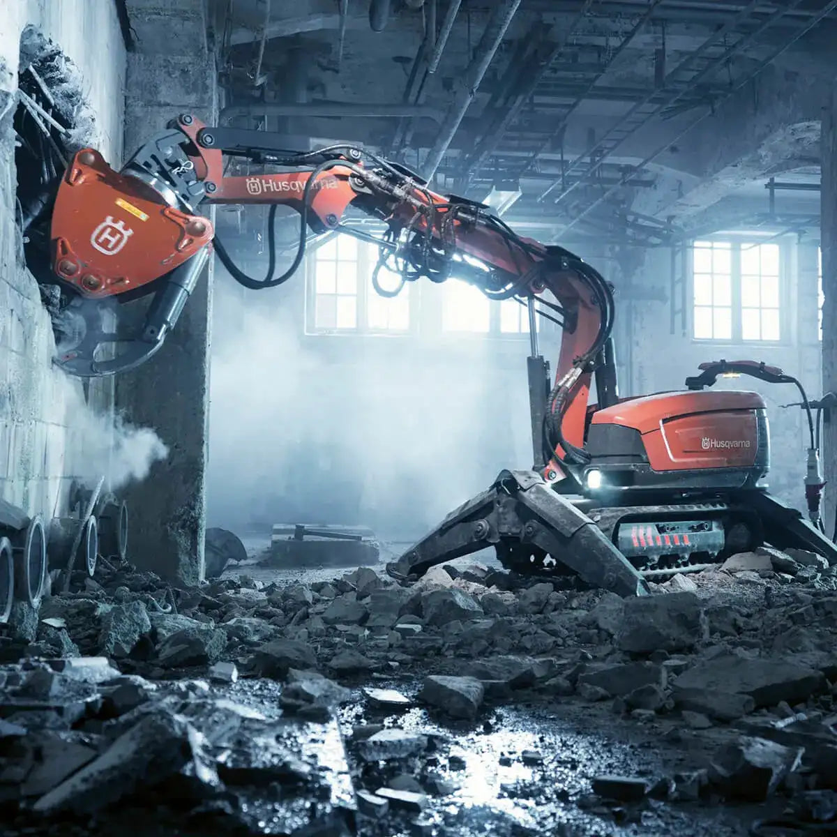 husqvarna crusher used for breaking reinforced concrete structures