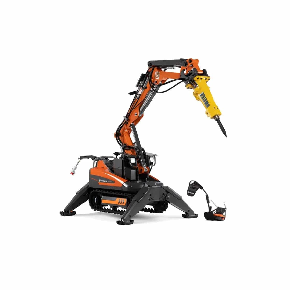Husqvarna DXR145 Remote Controlled Demo Robot with SB152 Demo Hammer