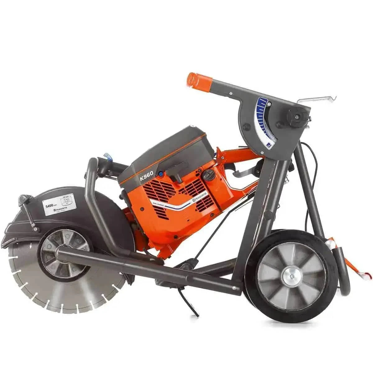 Collapsible Handle on Cutting Cart