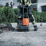 967897101 Husqvarna LX90 Round Plate Compactor grade compaction sidewalk