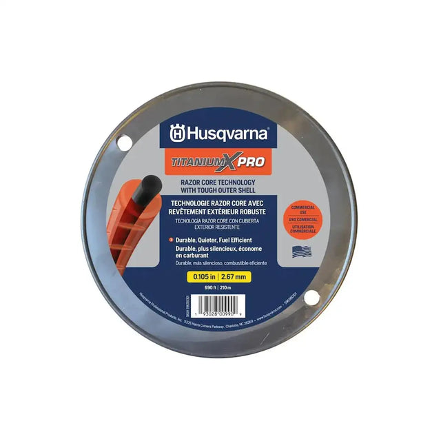 Husqvarna Titanium X-PRO Trimmer Line .105" X 690 ft