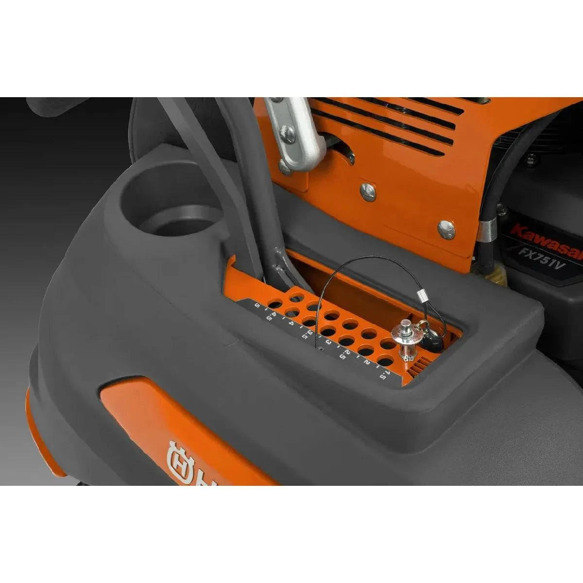 cast aluminum lawn mower, Kawasaki FX engine 24 horse power