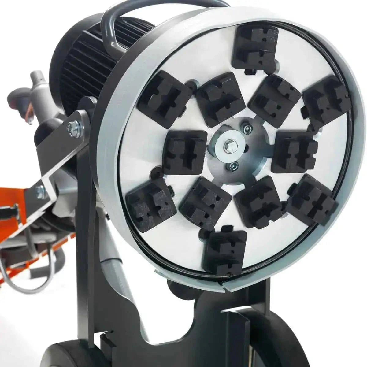 Husqvarna G620 Diamond Segments on PG Floor Machine