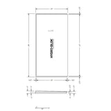 Hydro-Blok Classic Shower Pan Extensions technical drawing