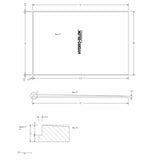 Hydro-Blok Single Slope 48" x 72" Shower Pan drawing