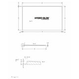 Hydro-Blok Thin Single Slope 60" x 36" Shower Pan technical drawing