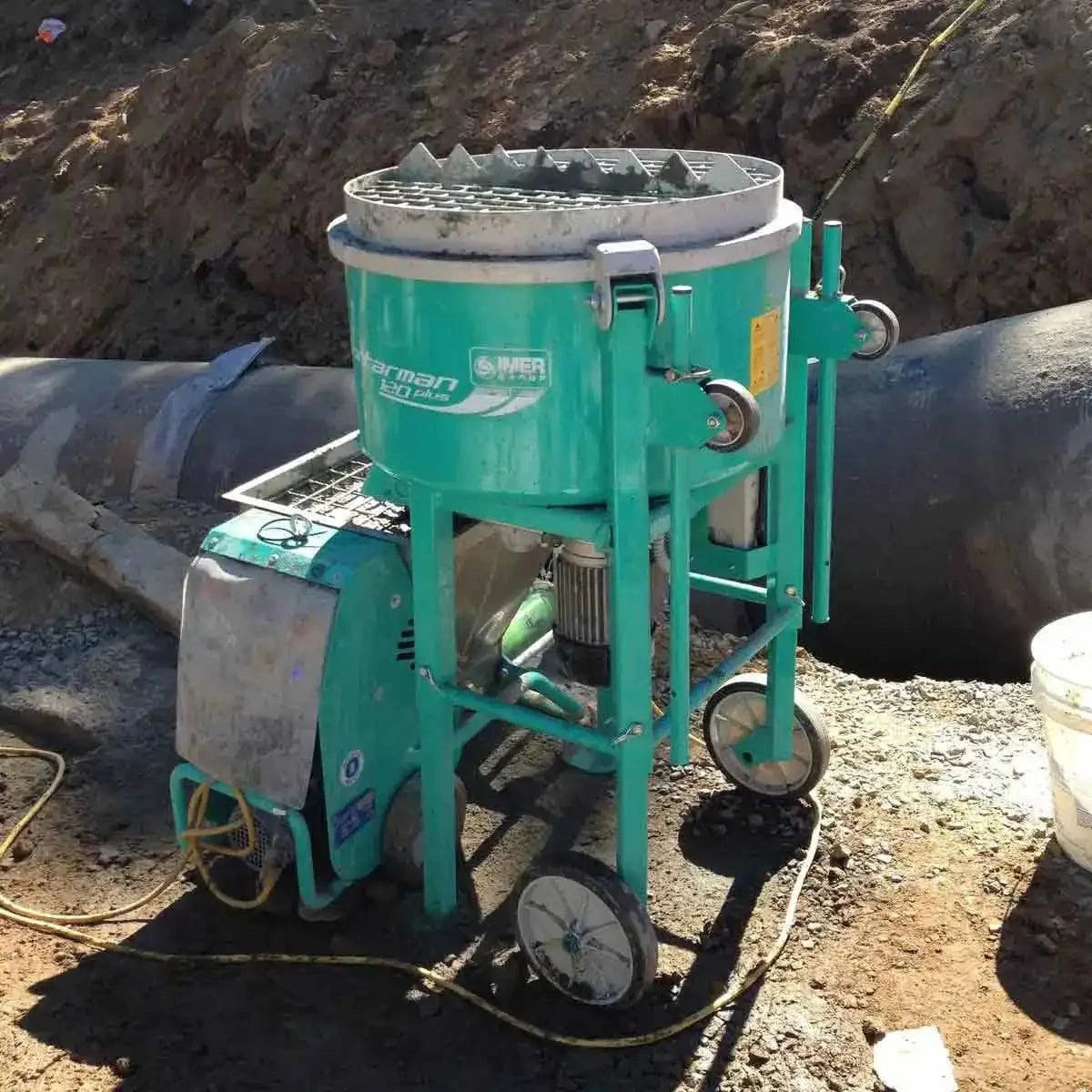 Imer Mortarman Cement Mixer On Site