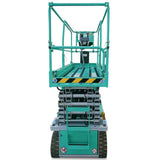 Imer IM 47 Electric Scissor Aerial Lift with negative electromagnetic parking brakes with electric disengagement