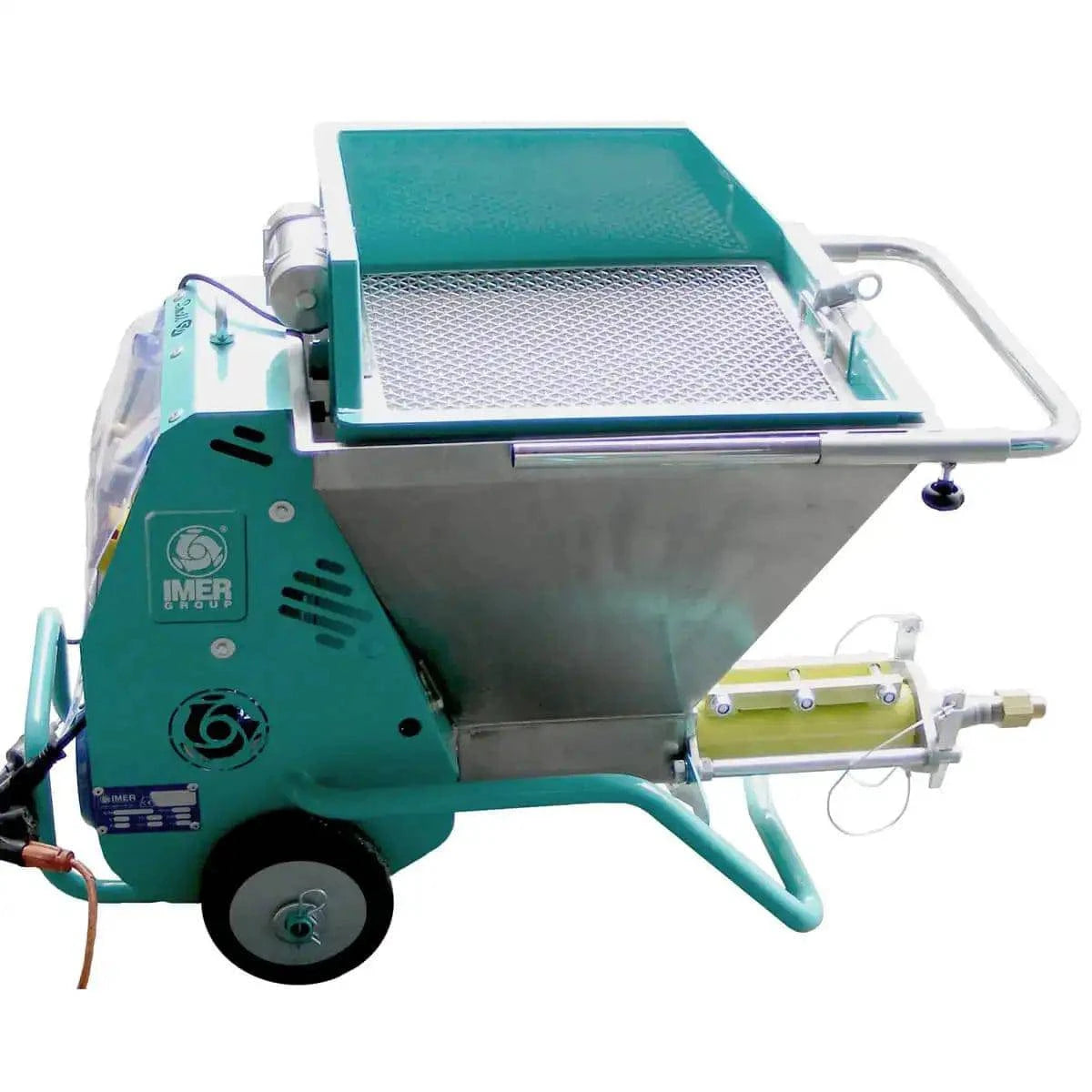 Imer Small 50 Spraying Machine with Optional Vibrating Hopper