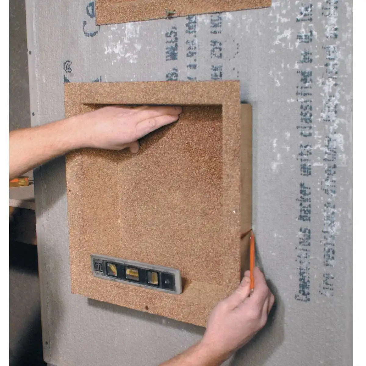 Marking Wall For Recessed Shower Niche