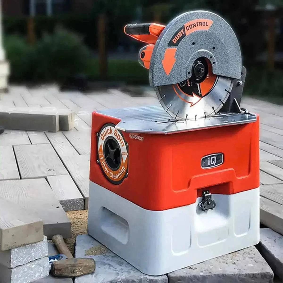 iQ360X Dust Control 14" Table Saw on jobsite