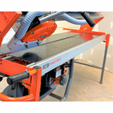 IQ 252 inch tile saw making miter cuts