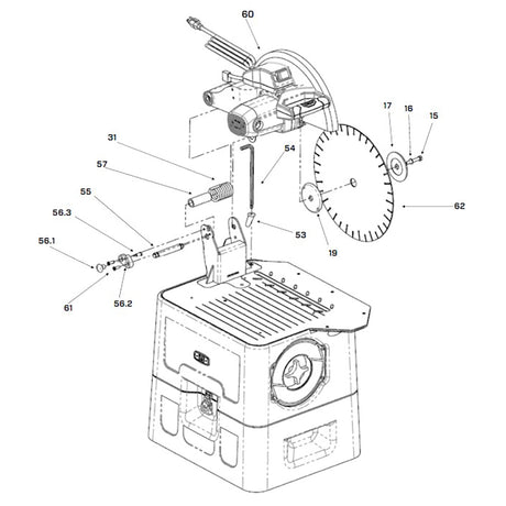 iQ Powertools iQ360XR Cutting Head OEM Parts