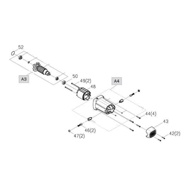 iQ Powertools iQ360XR Motor Assembly OEM Parts