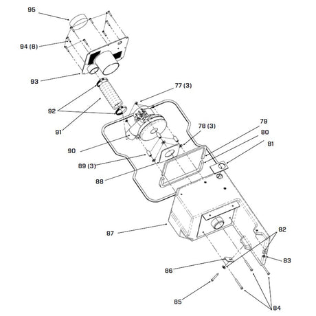 iQ Powertools iQ360XR Vacuum Housing OEM Parts 