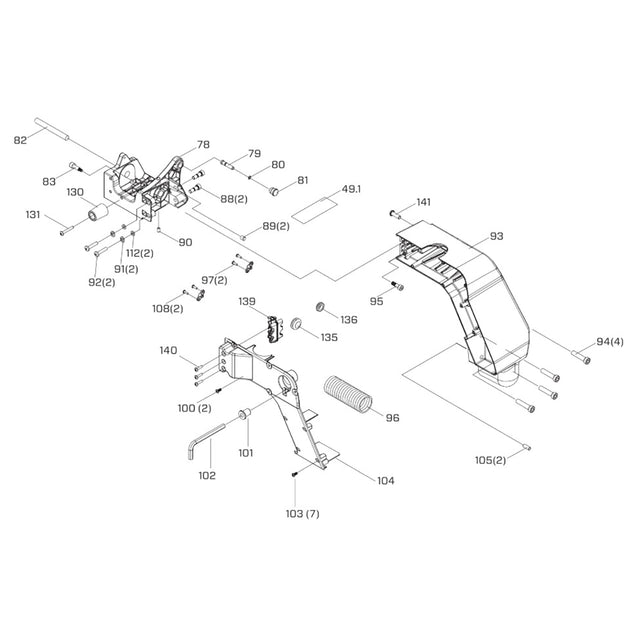 iQ Powertools iQMS362i Support Arm OEM Parts